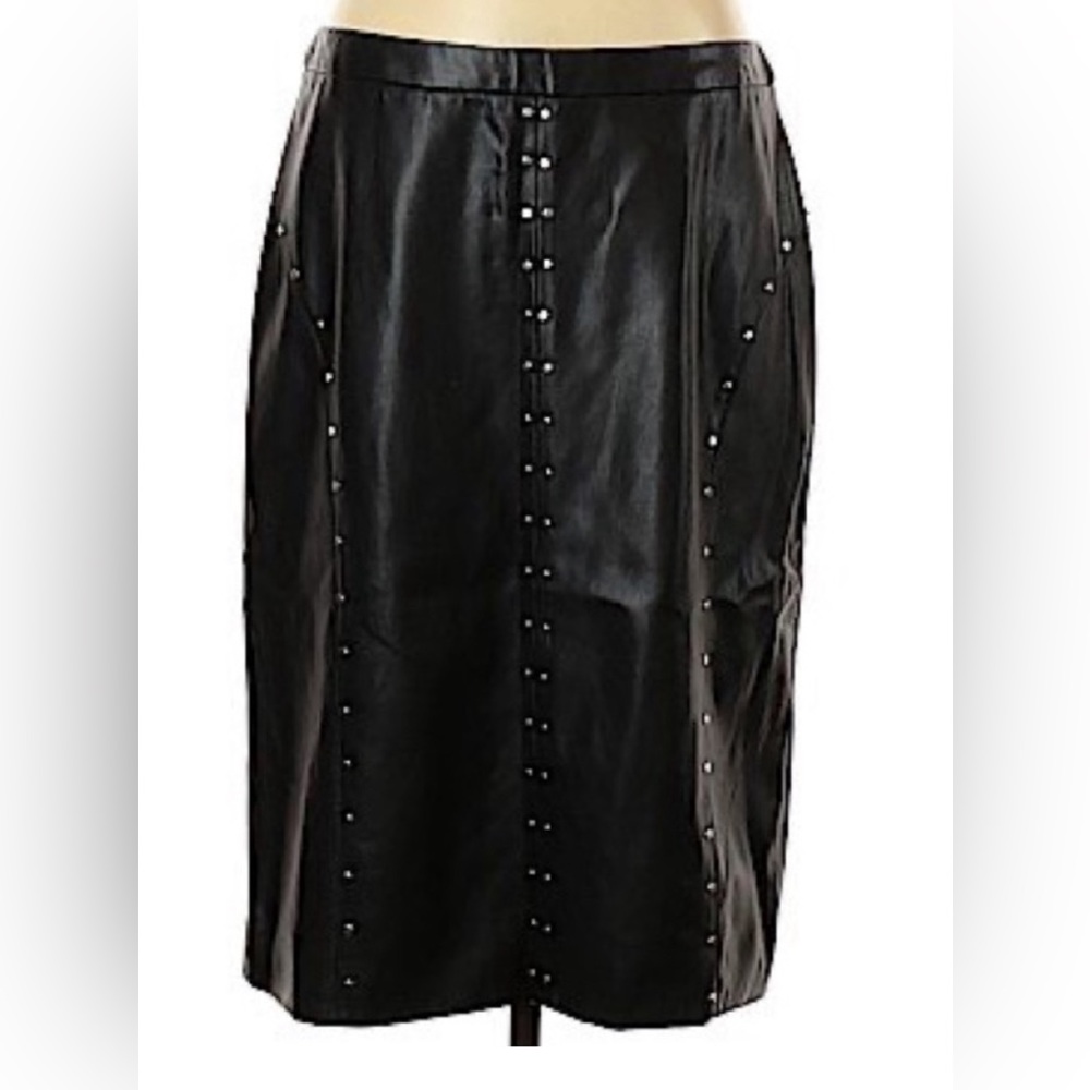 WORTHINGTON BLACK STUDDED SKIRT SIZE 16W - NWT